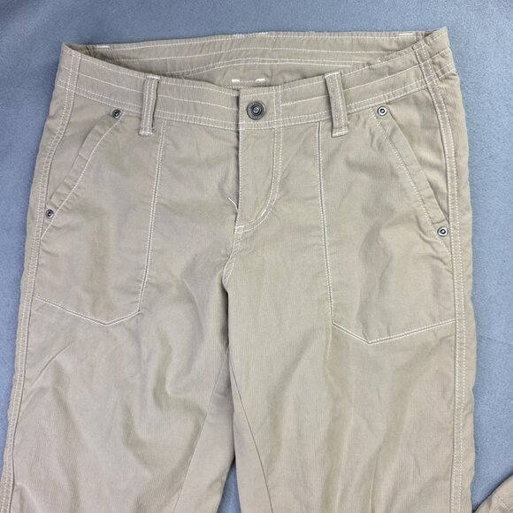 Kuhl Pants Womens 8 Regular Khaki Straight Leg Hiking Outdoor Stretch Athleisure - Picture 5 of 15